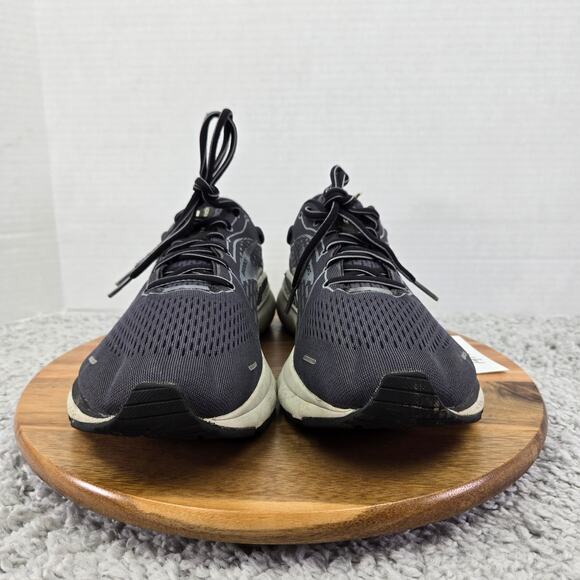 Brooks Mens 11.5D Adrenaline GTS 21 Black Gray Athletic Gym Daily Running Shoe - Picture 4 of 12